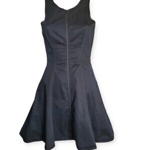 Aritzia Talula Black Zip Front Mini Dress - Women's 6